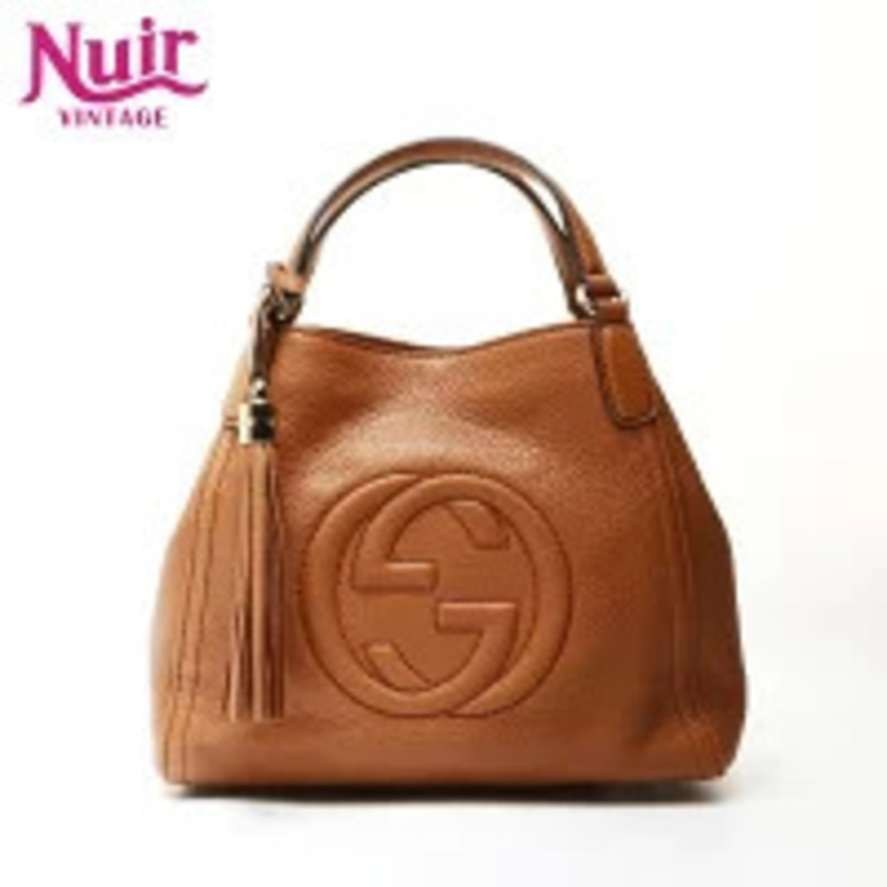 Gucci Soho Leather Handbag Brown